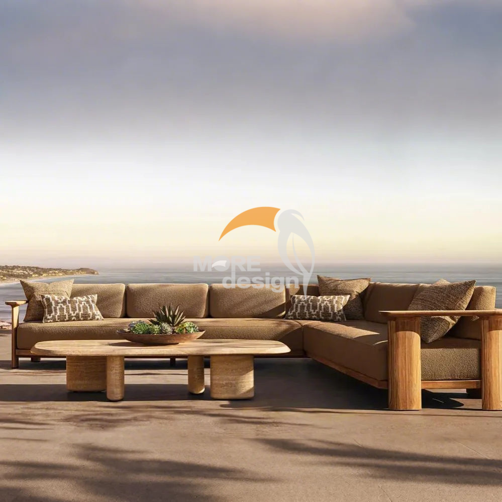 Teak outdoor series sofa-MD-0029