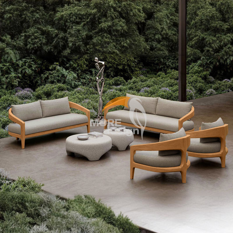 Teak outdoor series sofa-MD-0032
