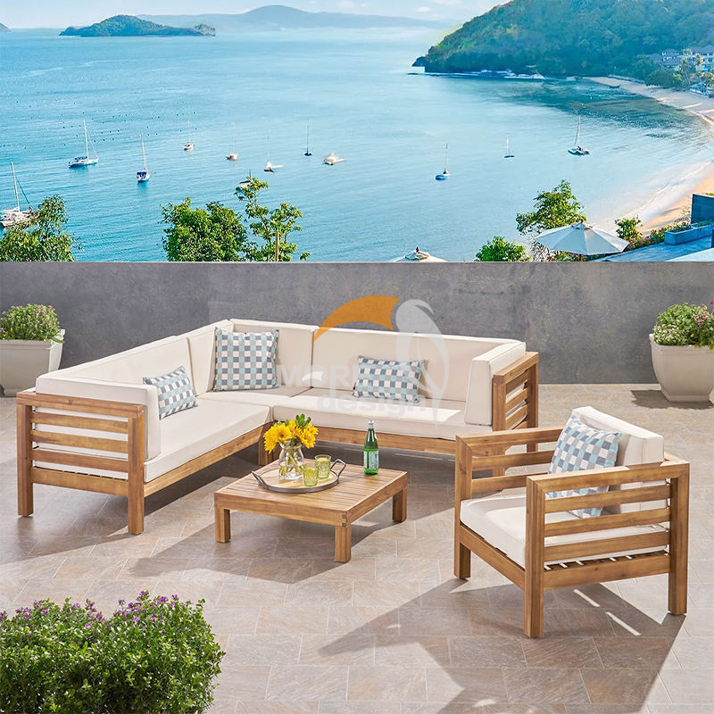 Teak outdoor series sofa-MD-0034