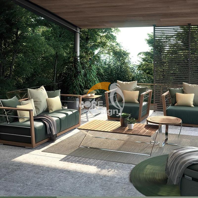 Teak outdoor series sofa-MD-0035