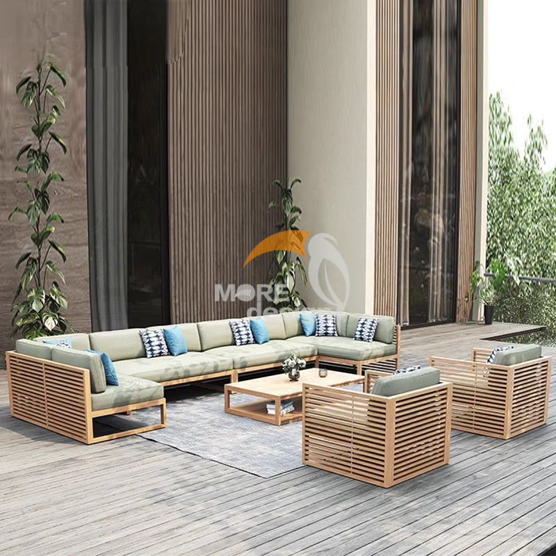 Teak outdoor series sofa-MD-0039