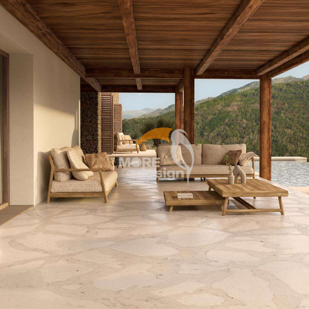 Teak outdoor series sofa-MD-0040