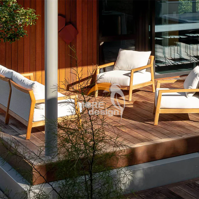 Teak outdoor series sofa-MD-0043