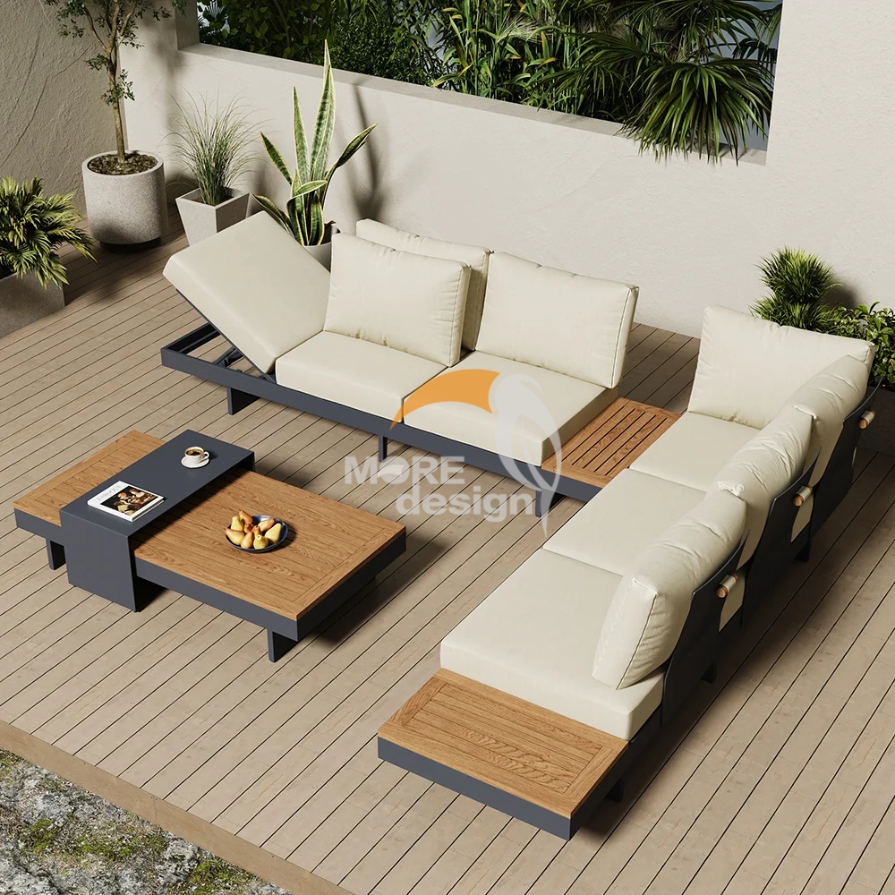 Aluminum outdoor series sofa-MD-0033