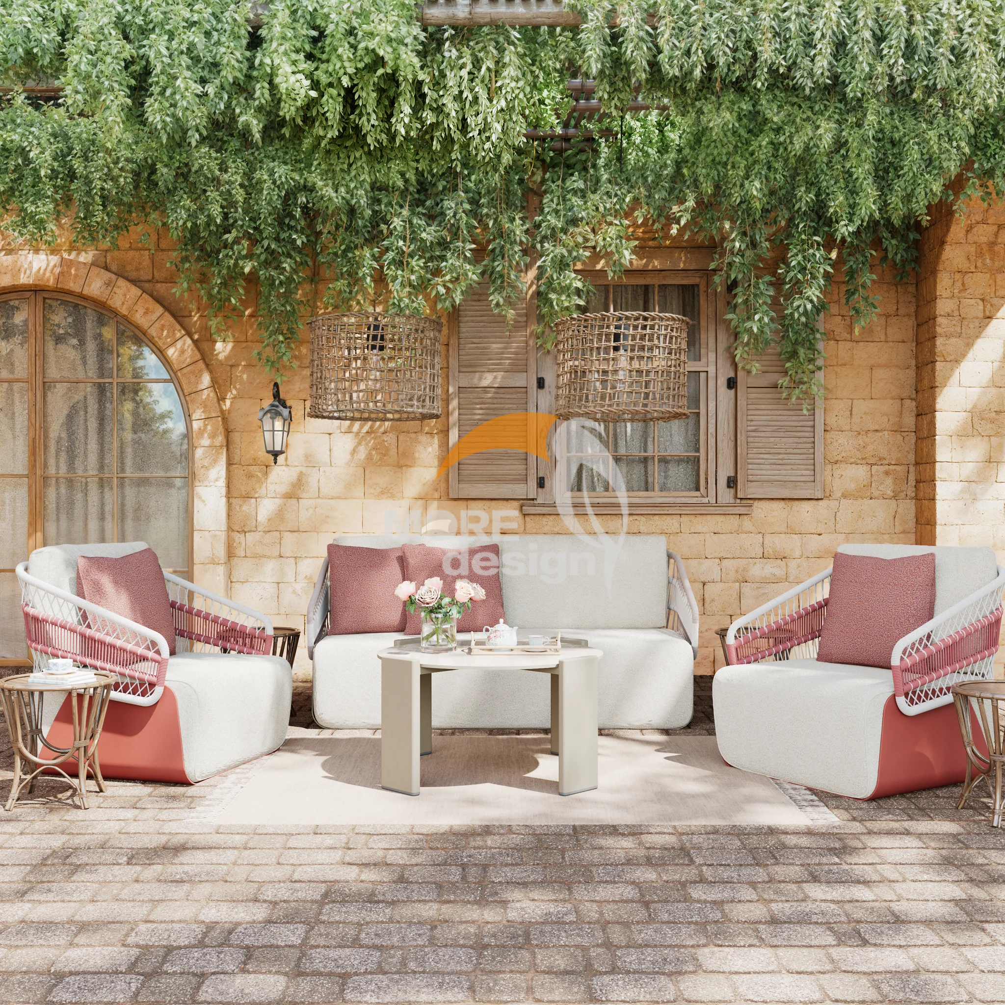 Rope outdoor series sofa-MD-0063