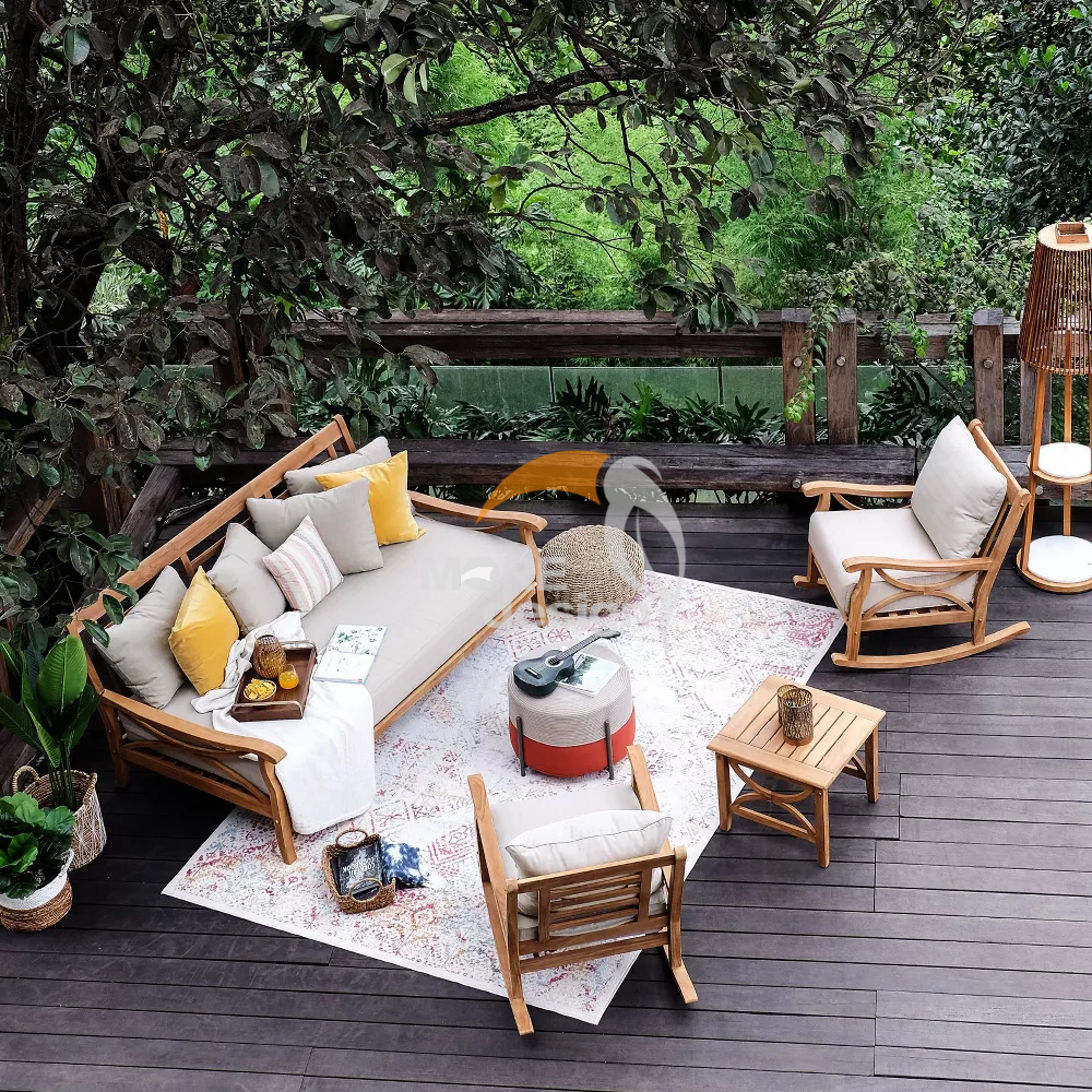 Teak outdoor series sofa-MD-0045