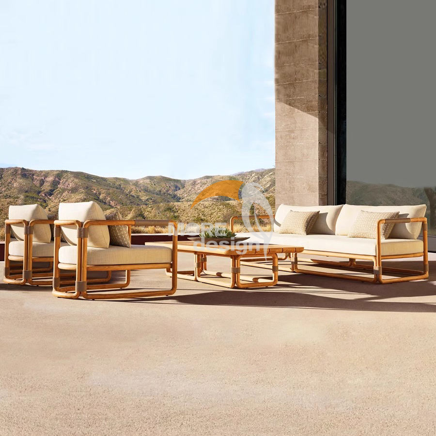 Teak outdoor series sofa-MD-0046