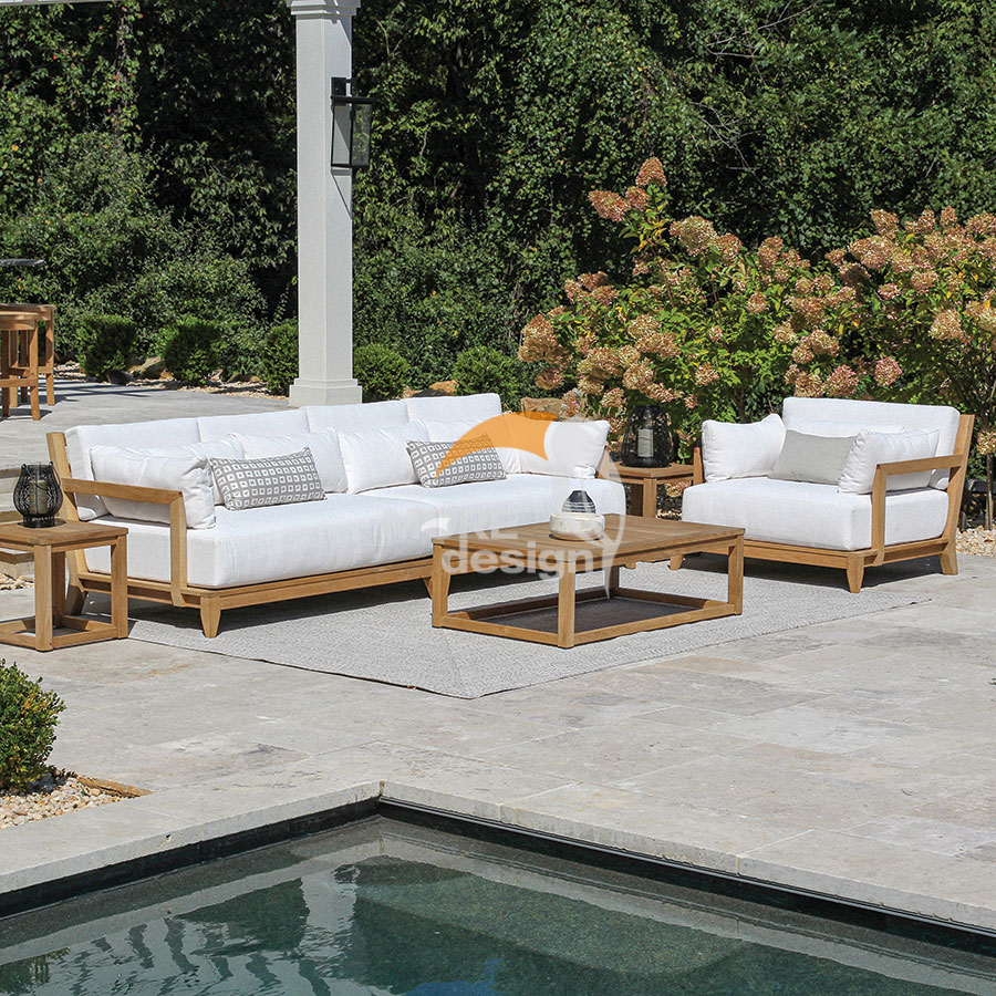Teak outdoor series sofa-MD-0049