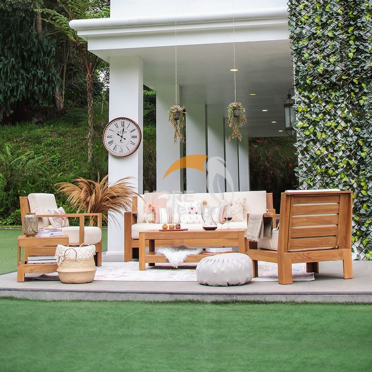 Teak outdoor series sofa-MD-0054