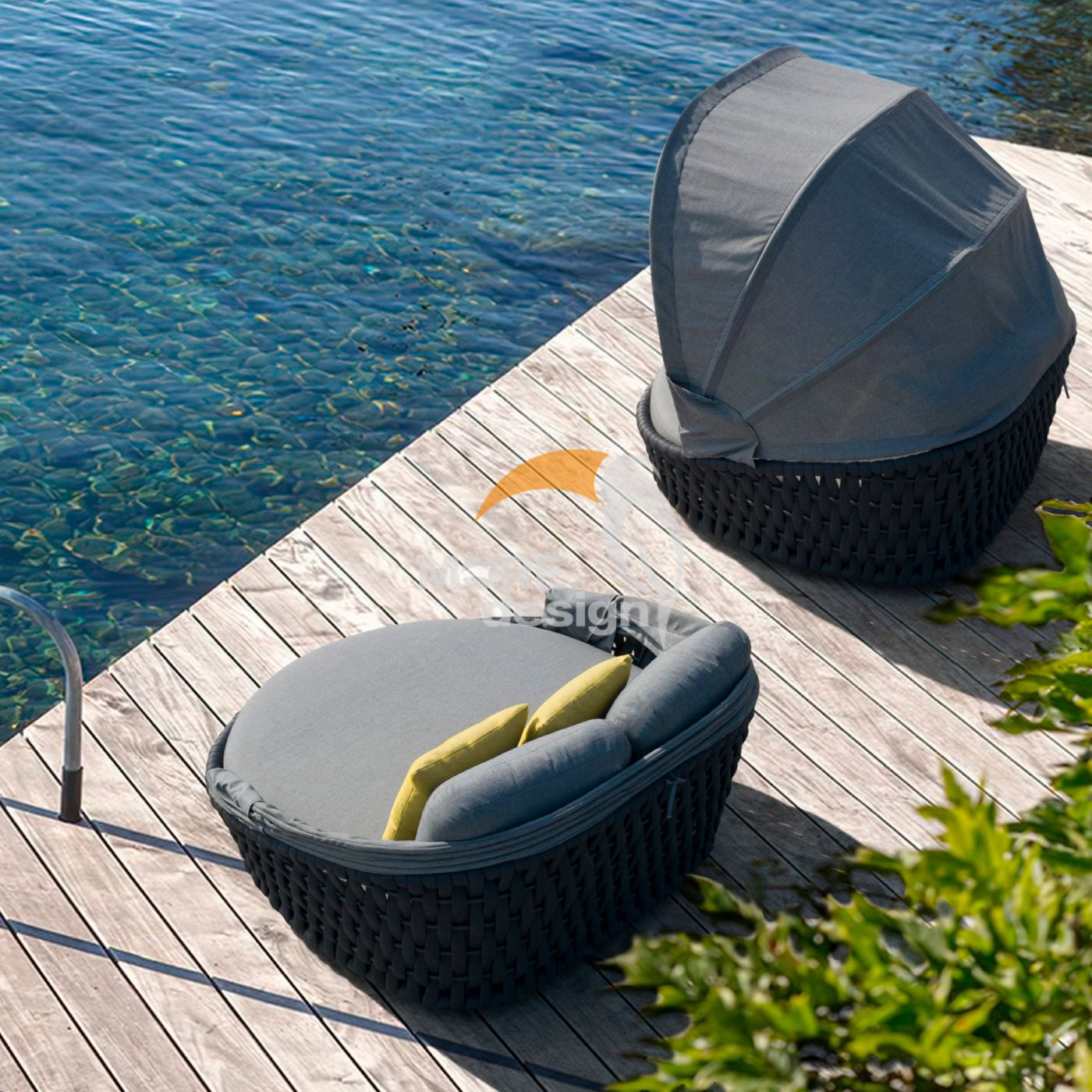 Rattan beach daybed-MD-BD0023