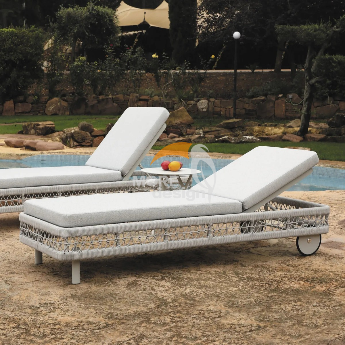 Wood sun lounger-MD-BS0005