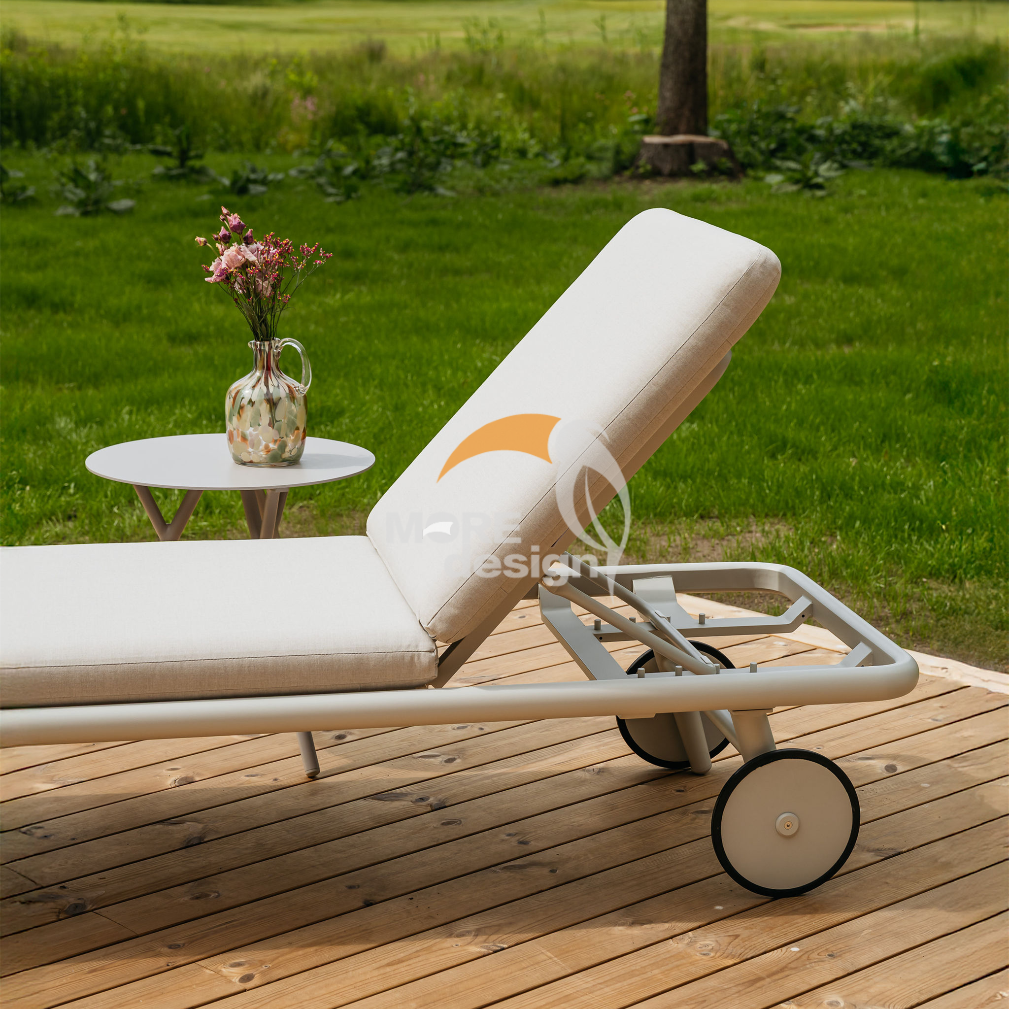 Wood sun lounger-MD-BS0005
