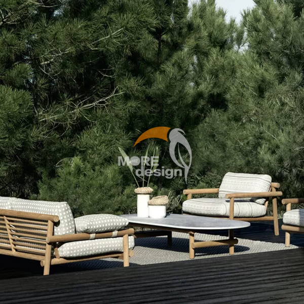 Teak outdoor series sofa-MD-0059