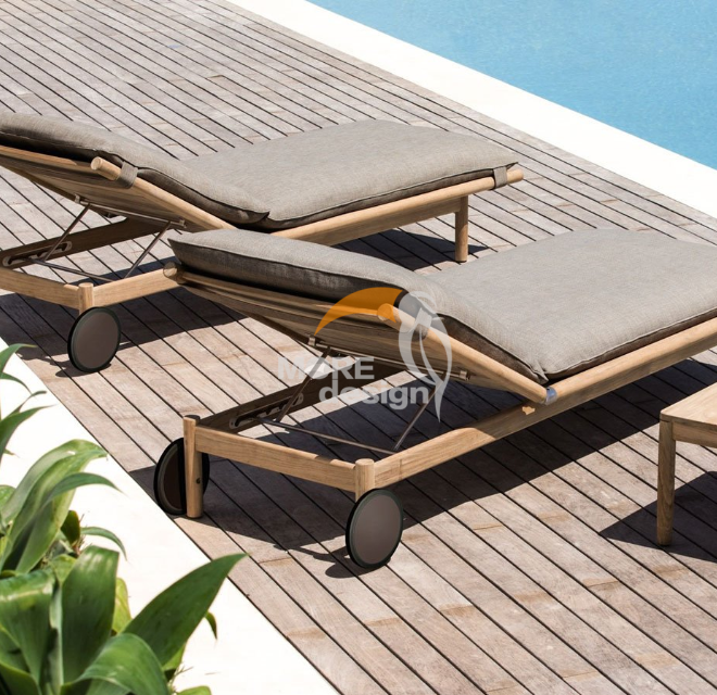 Wood sun lounger-MD-BS0005