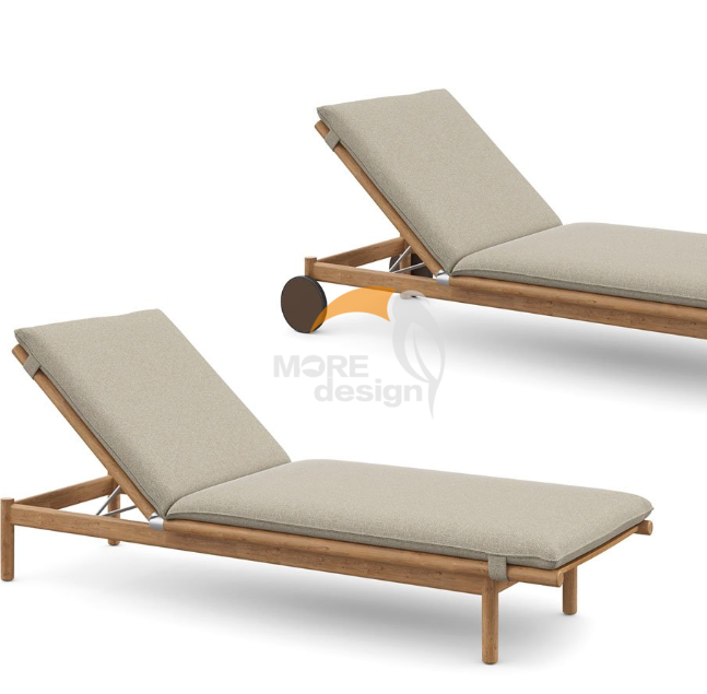Wood sun lounger-MD-BS0005