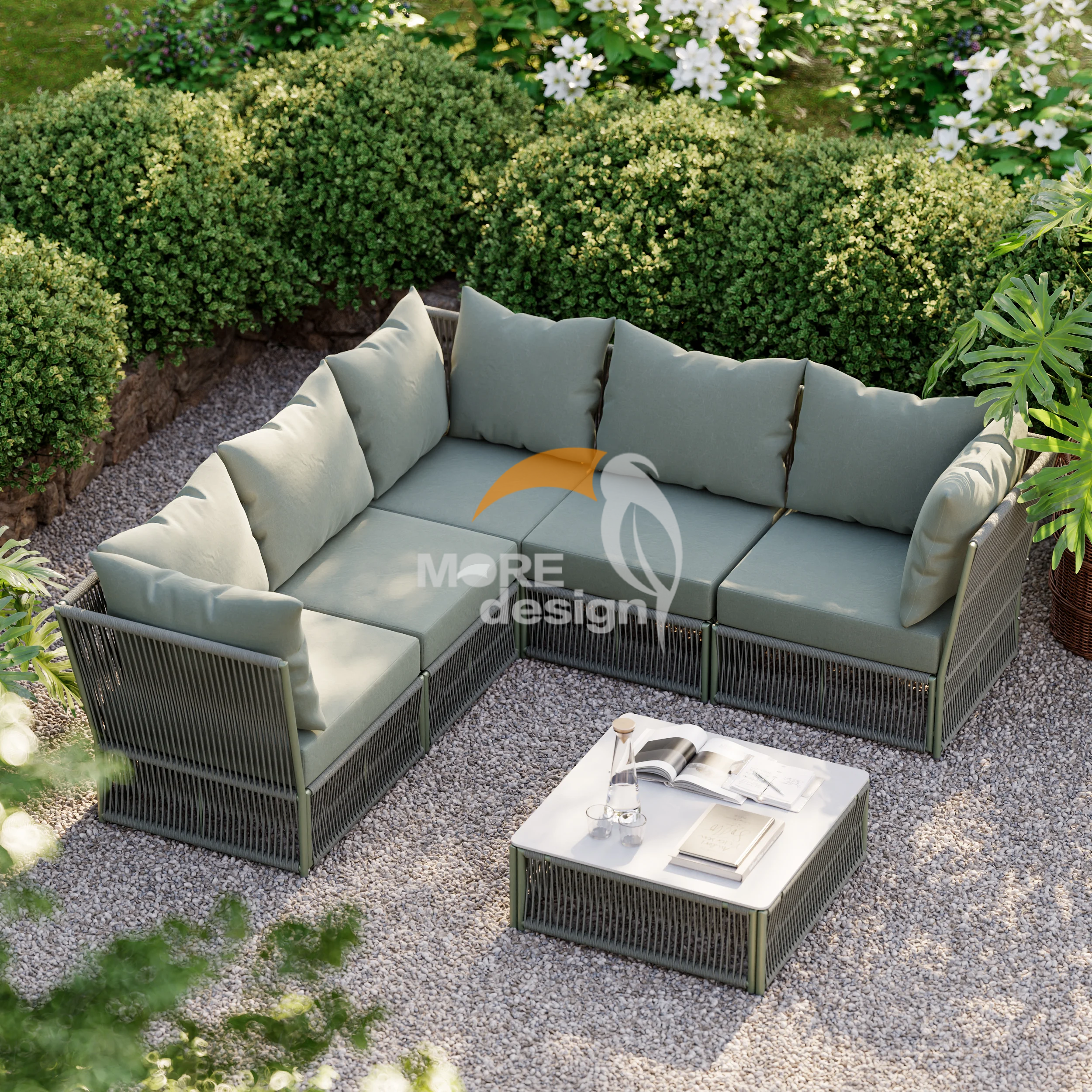 Rope outdoor series sofa-MD-0074