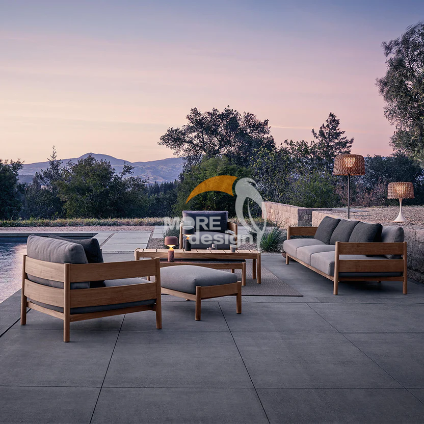 Teak outdoor series sofa-MD-0066