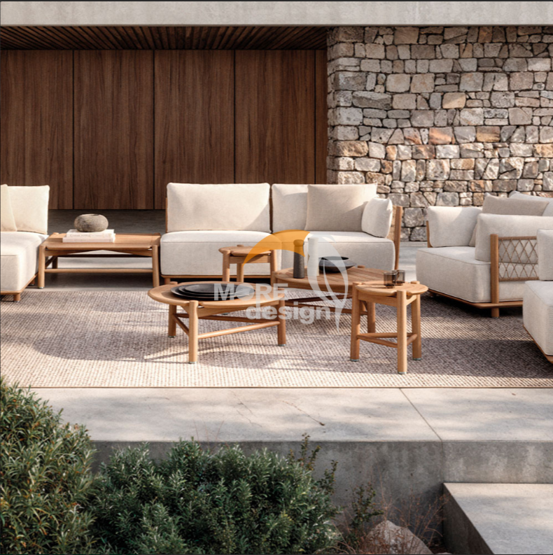 Teak outdoor series sofa-MD-0064
