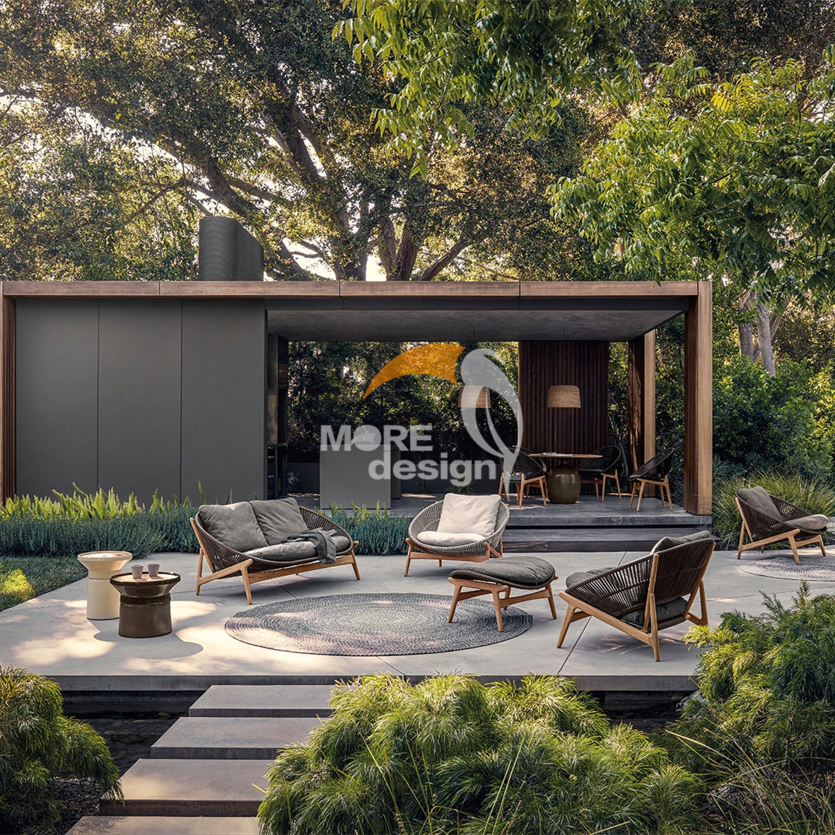 Rope outdoor series sofa-MD-0075