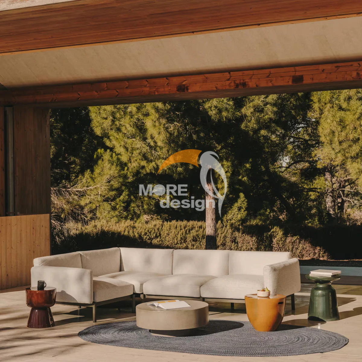 Aluminum outdoor series sofa-MD-0038