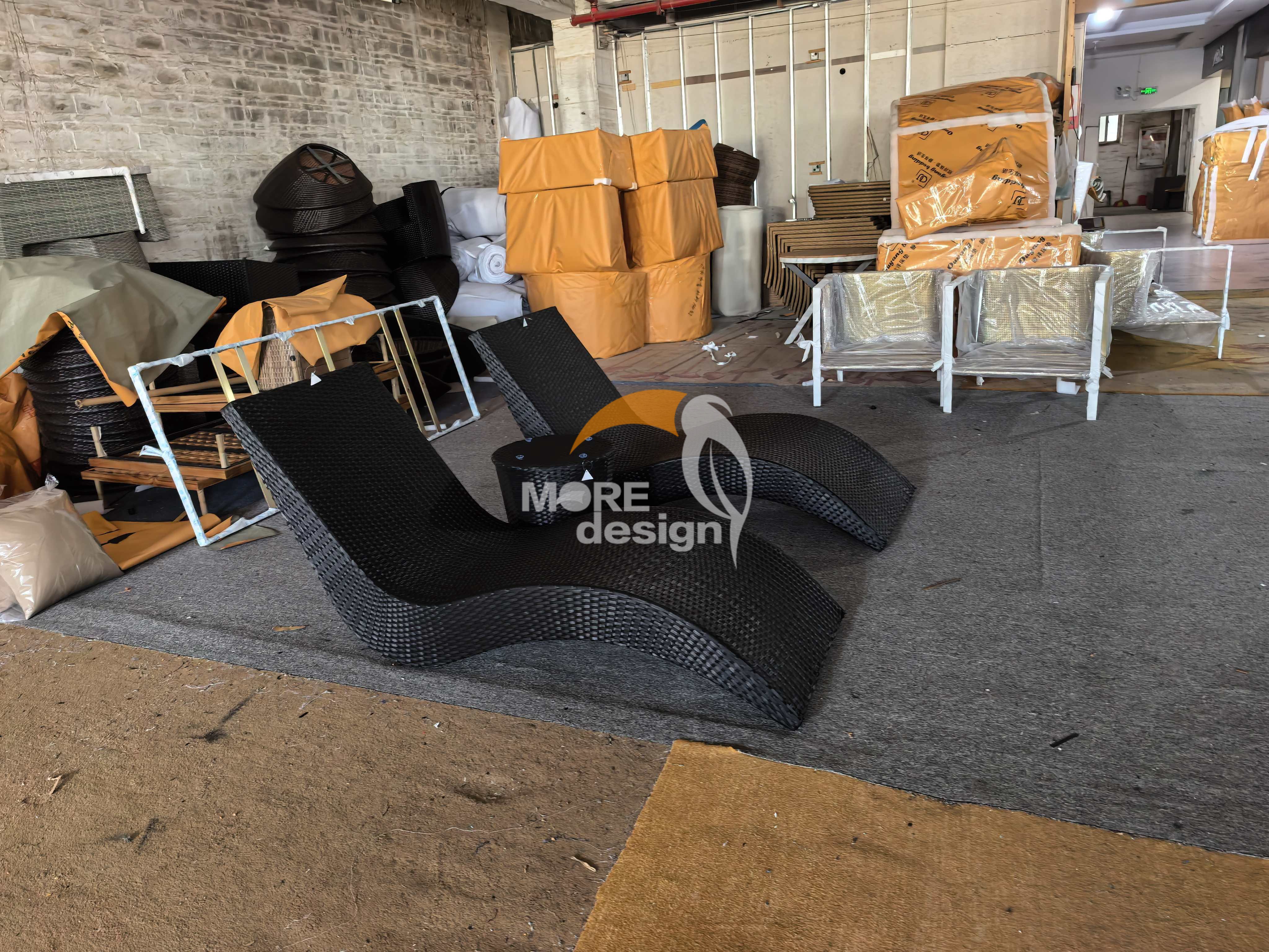 Rattan beach sunbed-MD-BPS0054