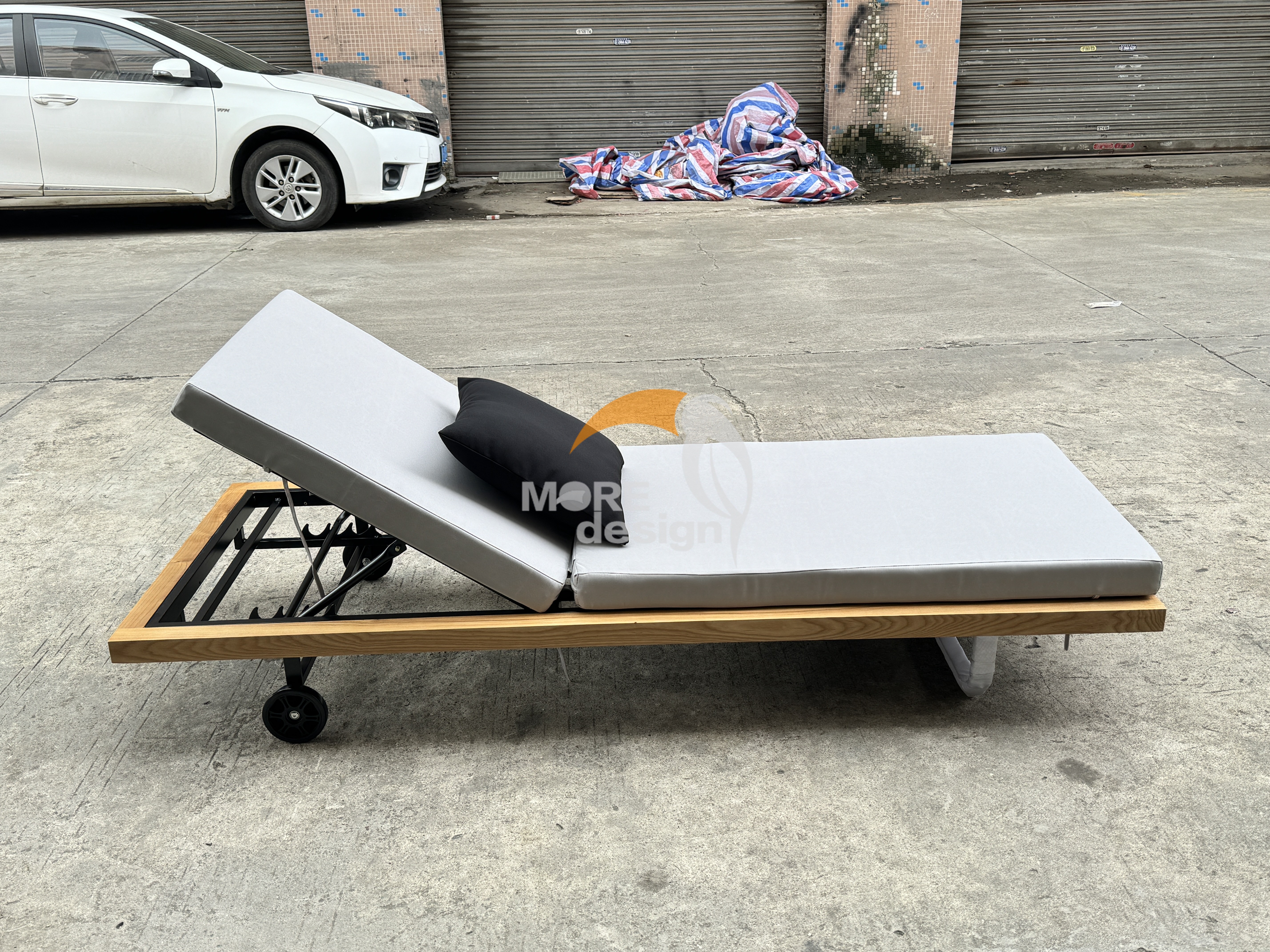 Wood sun lounger-MD-BS0004