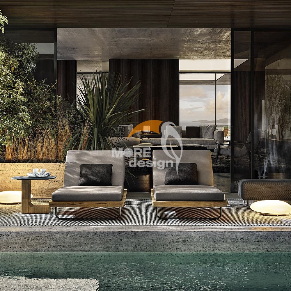 Wood sun lounger-MD-BS0004