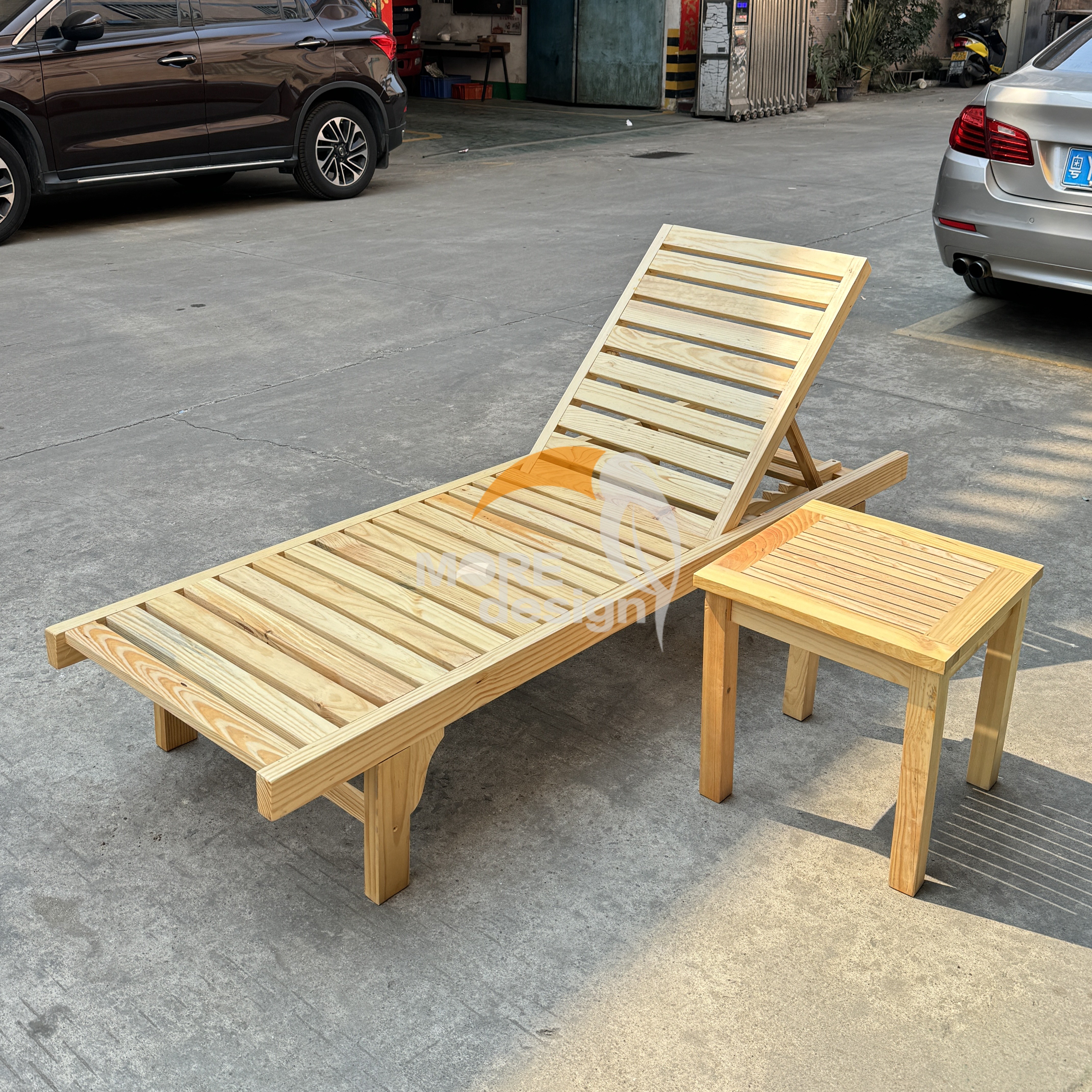 Wood sun lounger-MD-BS0005