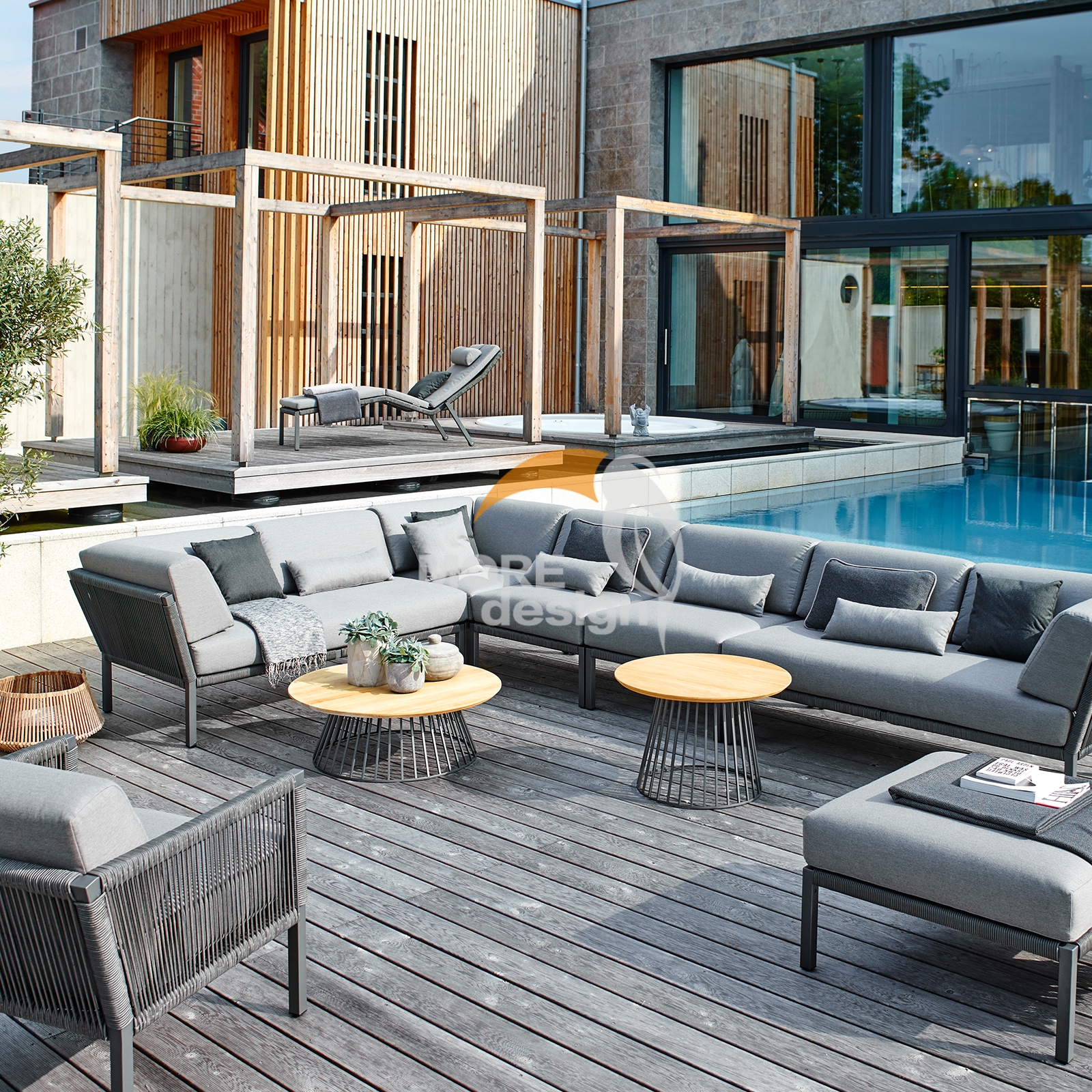 Rope outdoor series sofa-MD-0081