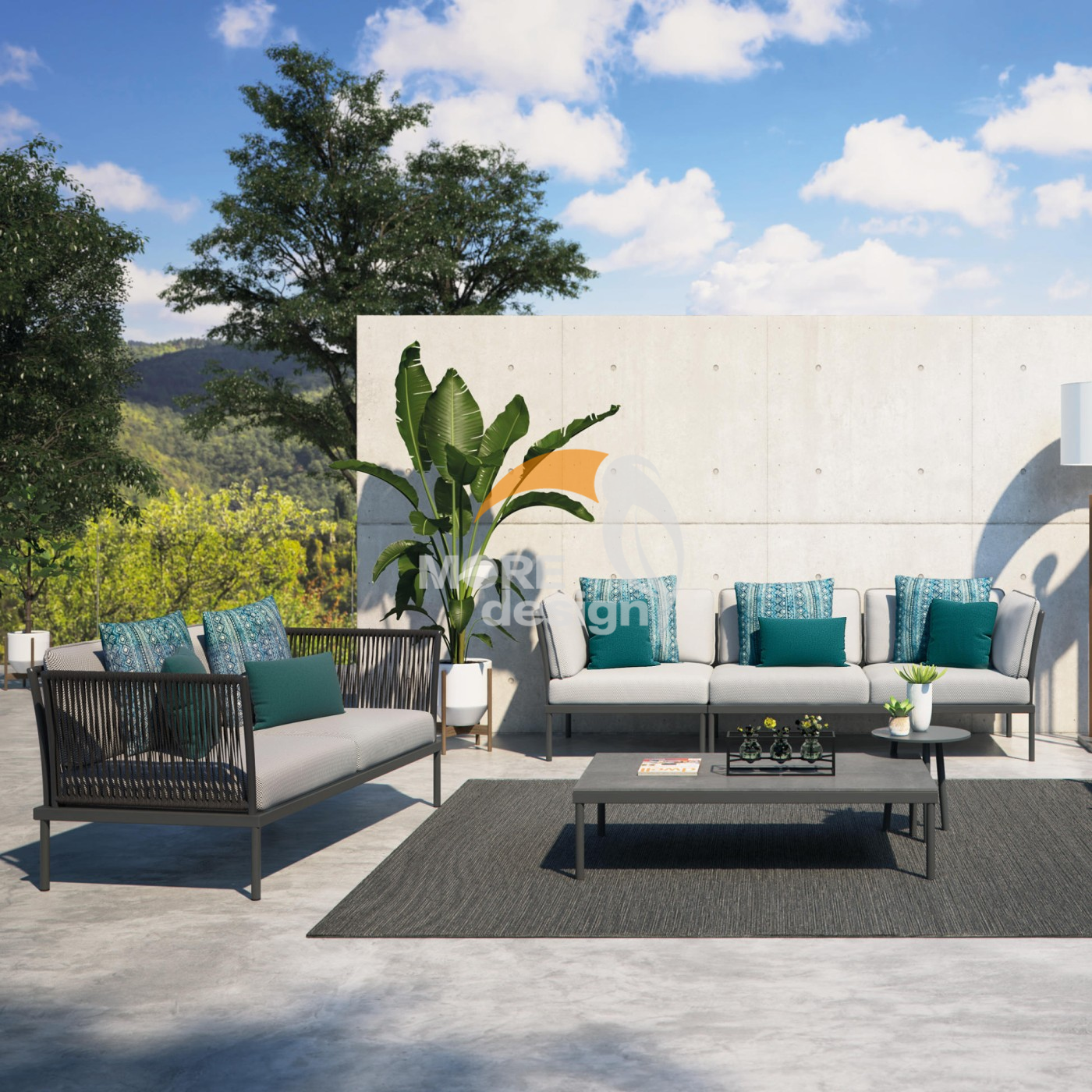 Rope outdoor series sofa-MD-0082