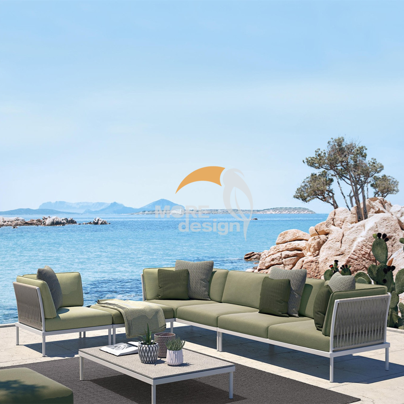 Rope outdoor series sofa-MD-0085