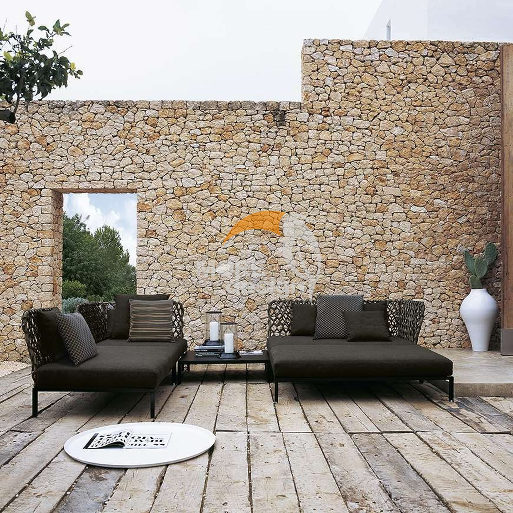 Rope outdoor series sofa-MD-0090