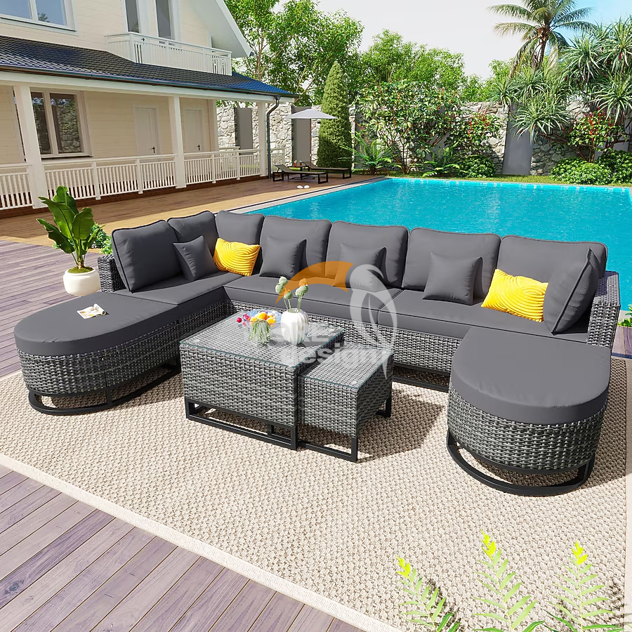 Rattan outdoor series sofa-MD-0001