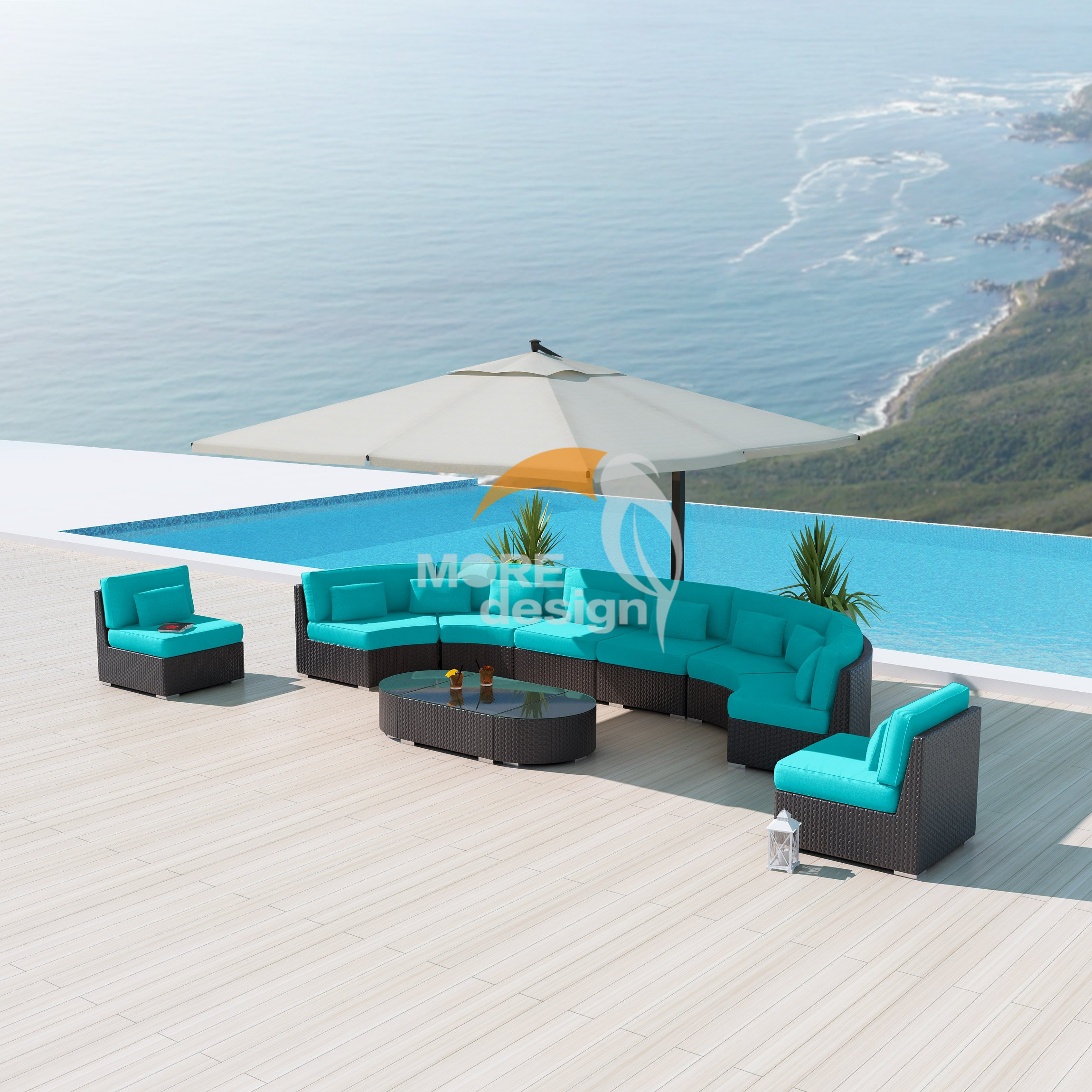 Rattan outdoor series sofa-MD-0024