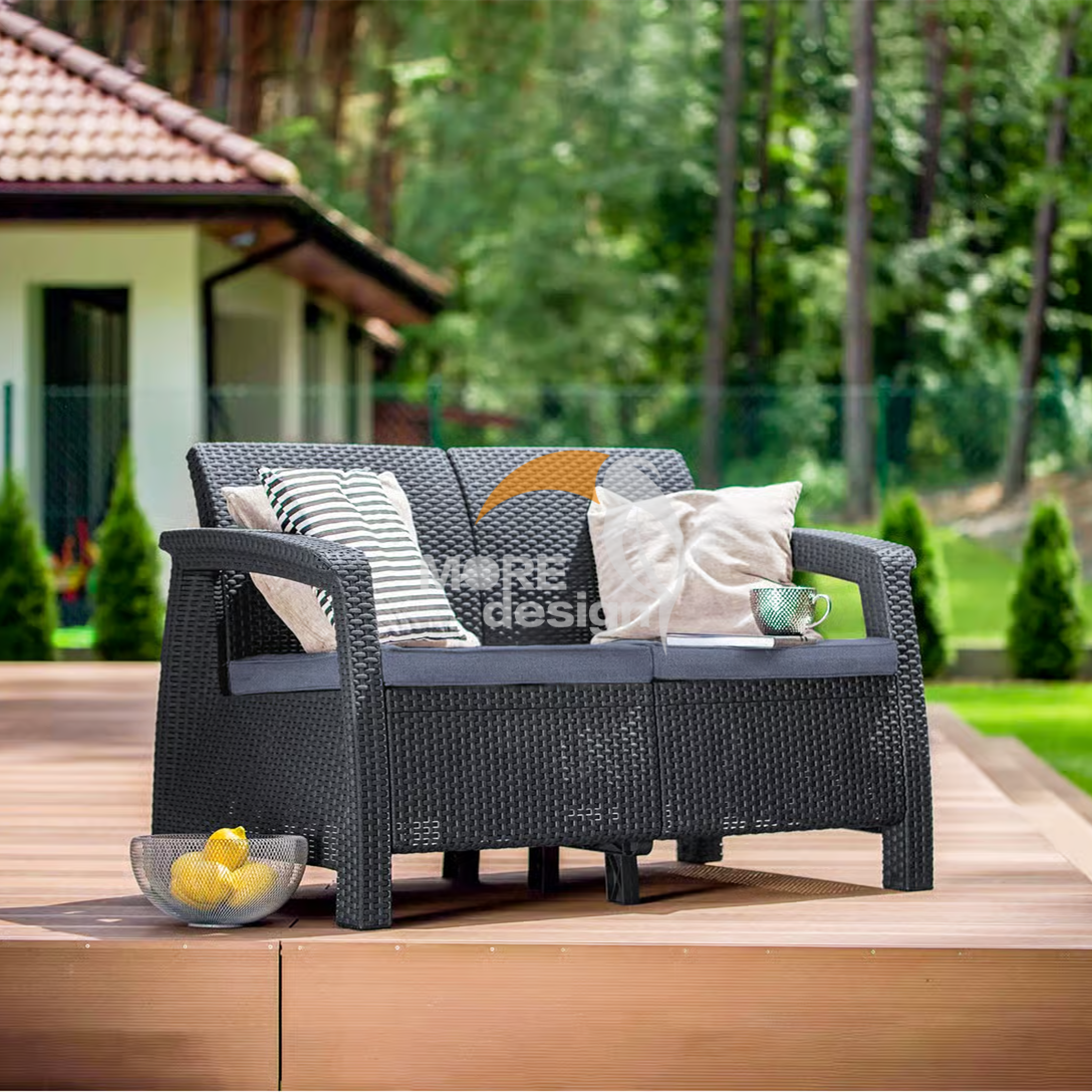 Rattan outdoor series sofa-MD-0006
