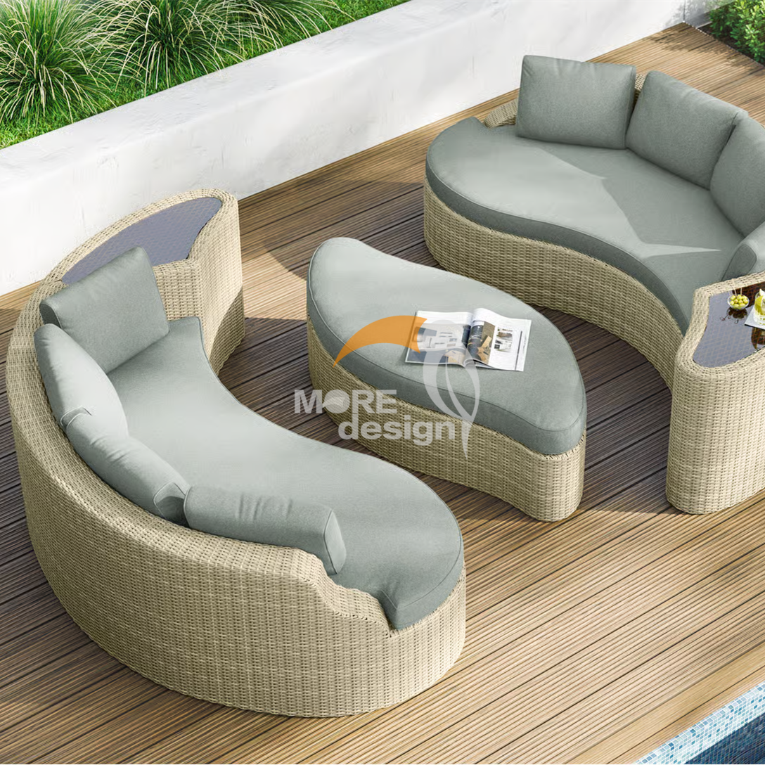 Rattan outdoor series sofa-MD-0011