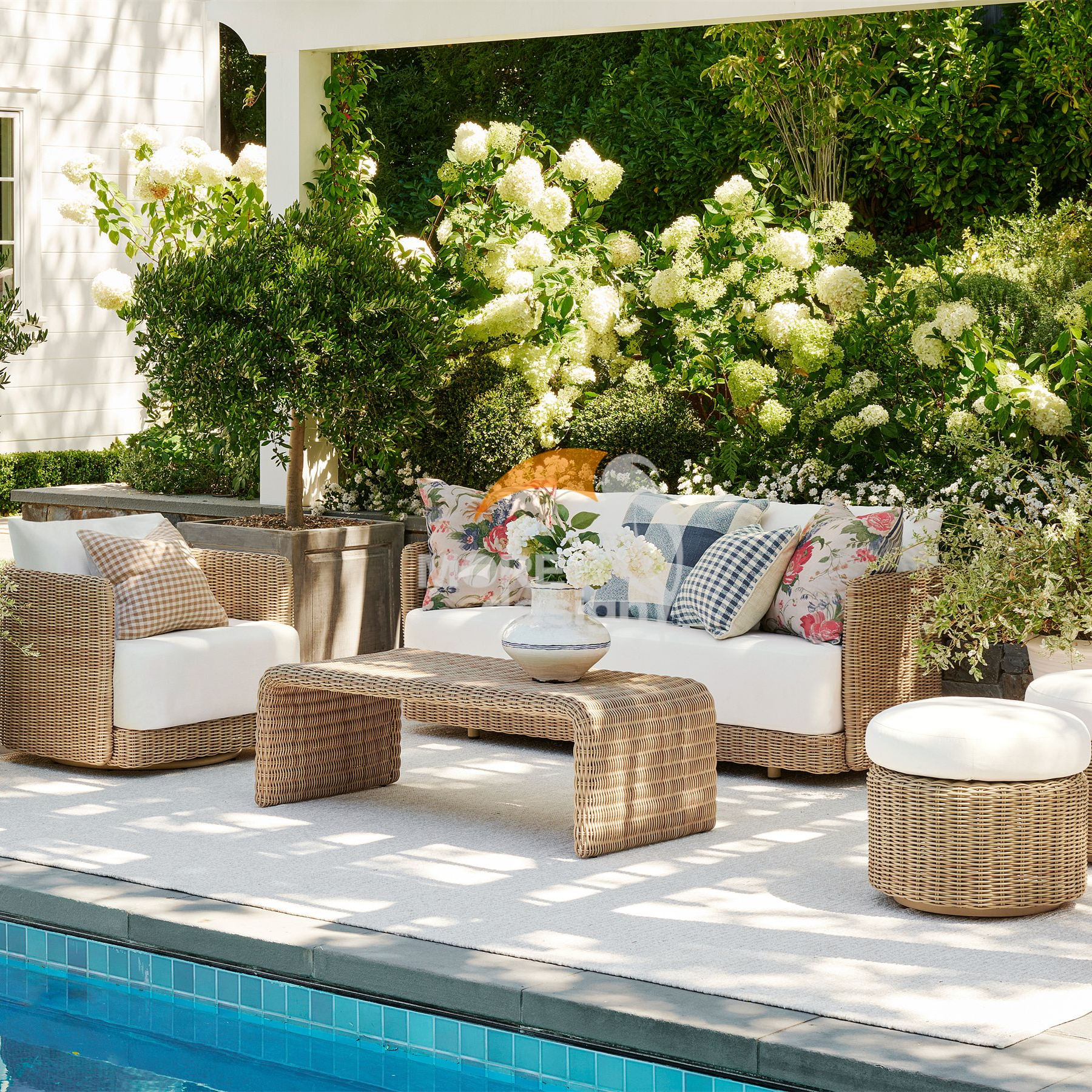 Rattan outdoor series sofa-MD-0012