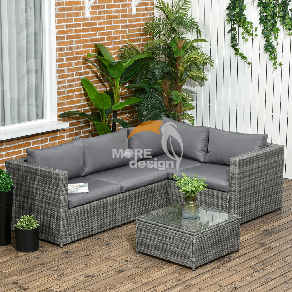 Rattan outdoor series sofa-MD-0017