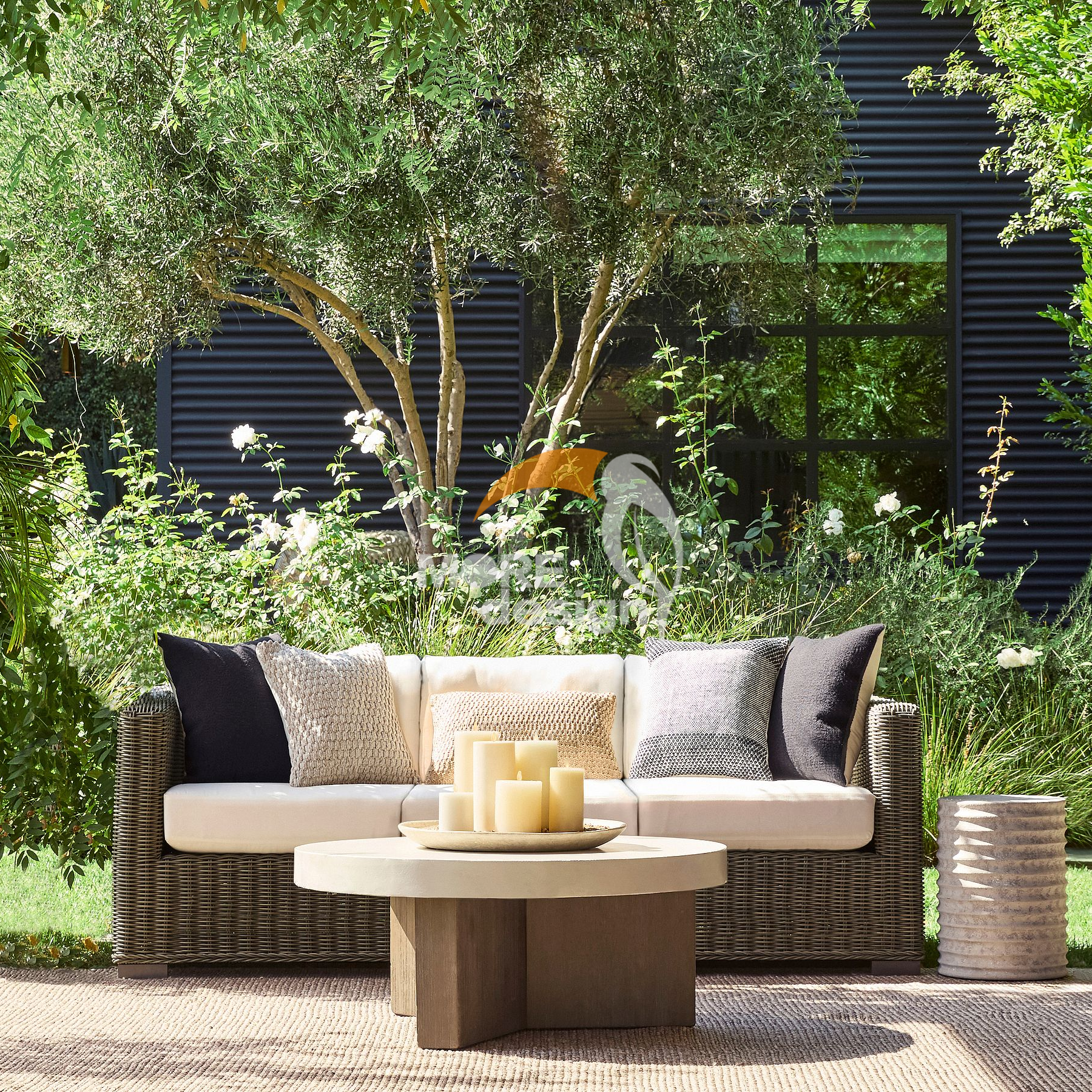 Rattan outdoor series sofa-MD-0027