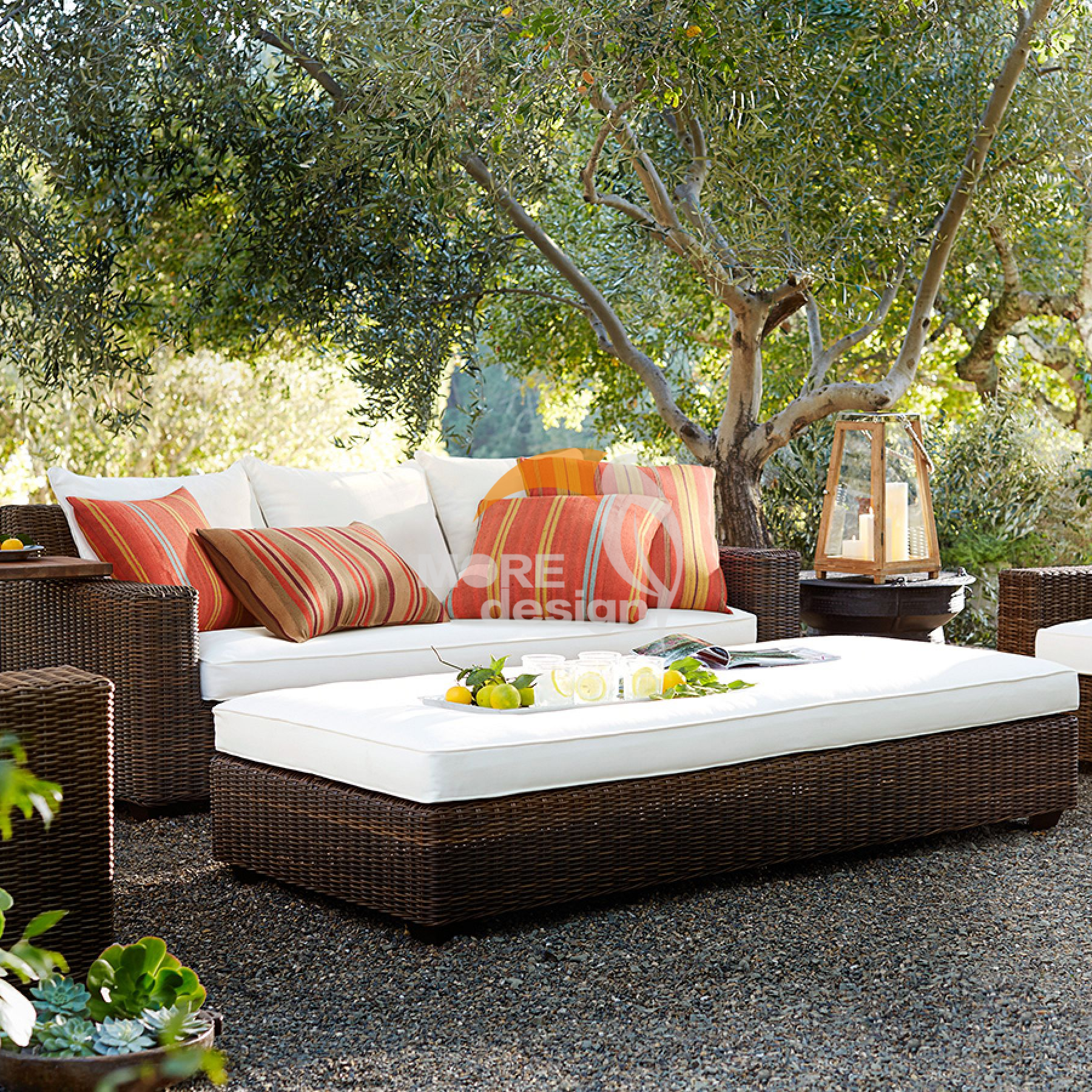 Rattan outdoor series sofa-MD-0028
