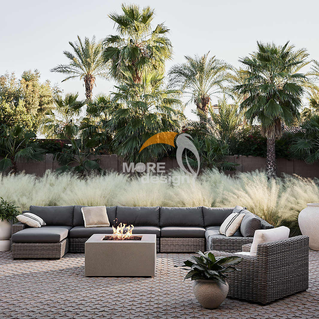 Rattan outdoor series sofa-MD-0037