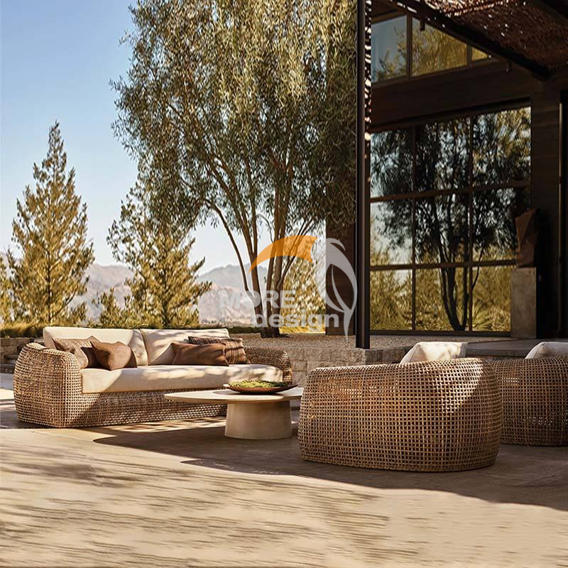 Rattan outdoor series sofa-MD-0043