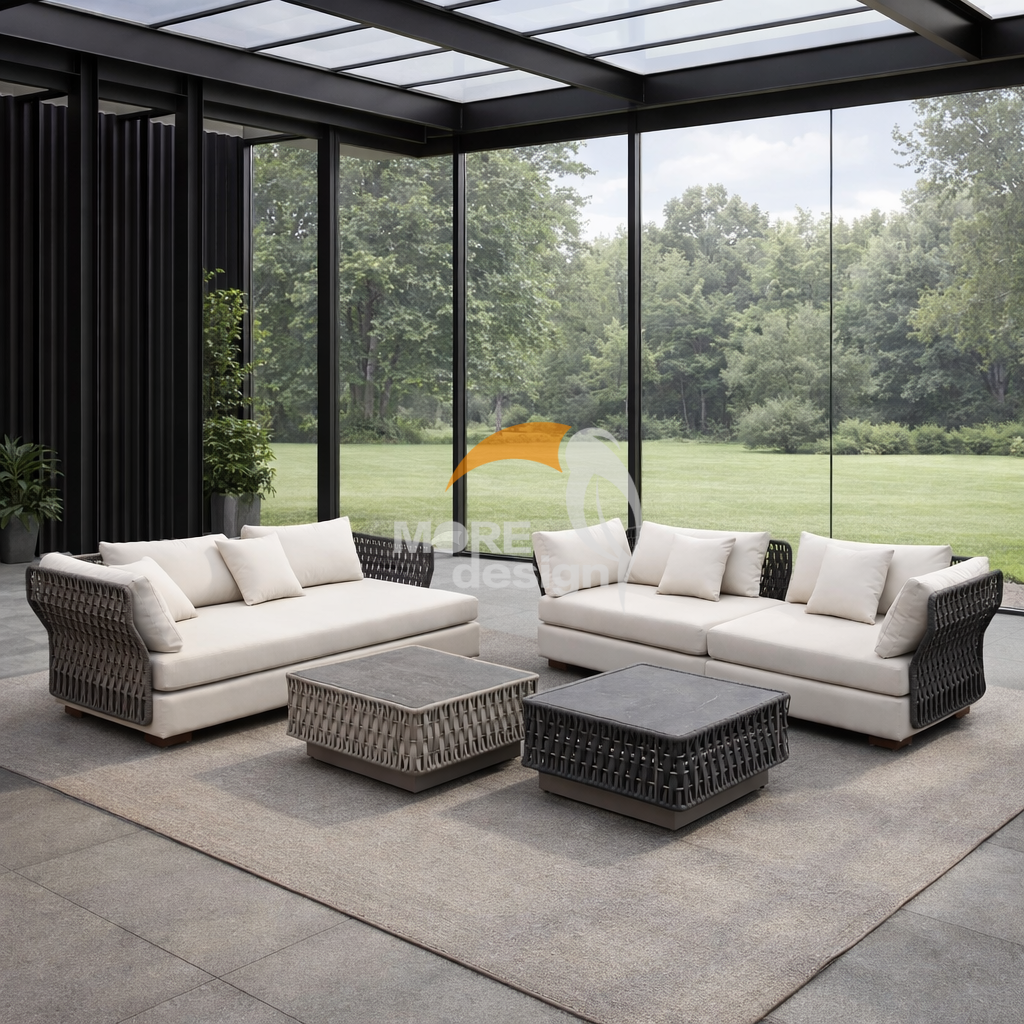 Rattan outdoor series sofa-MD-0044