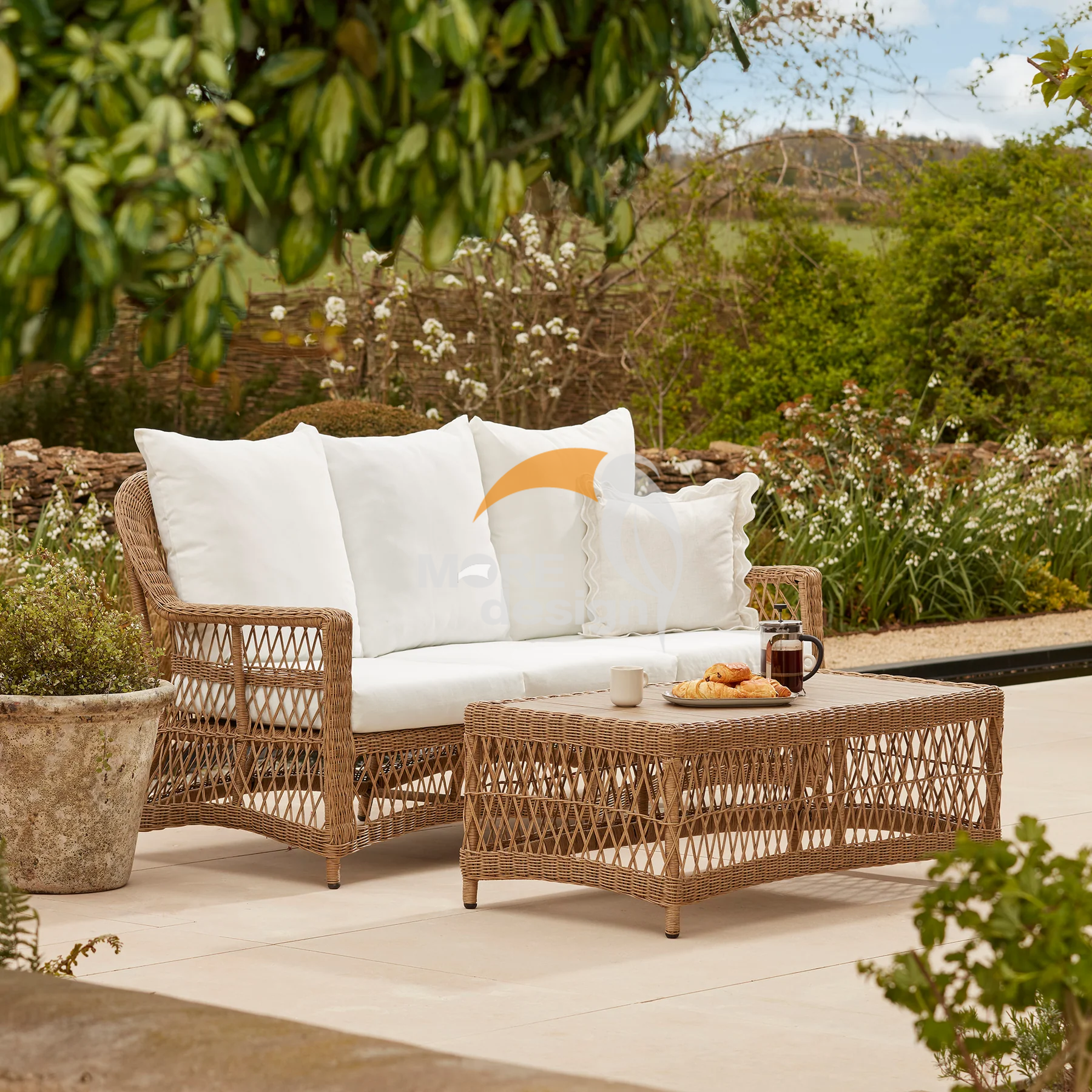 Rattan outdoor series sofa-MD-0045