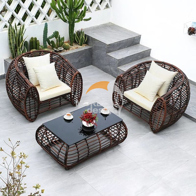 Rattan outdoor series sofa-MD-0049