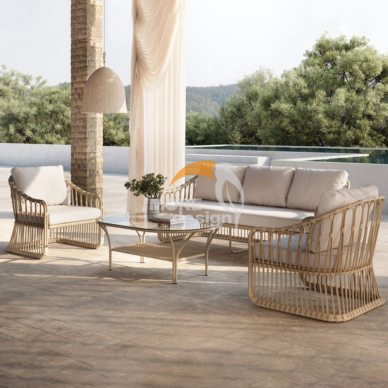 Rattan outdoor series sofa-MD-0052