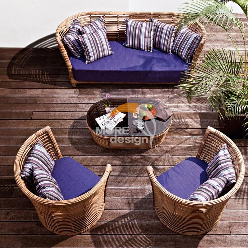 Rattan outdoor series sofa-MD-0056