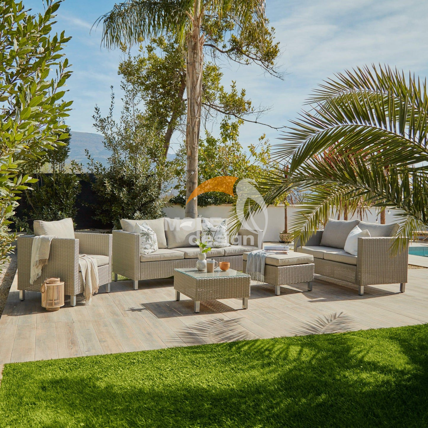 Rattan outdoor series sofa-MD-0060