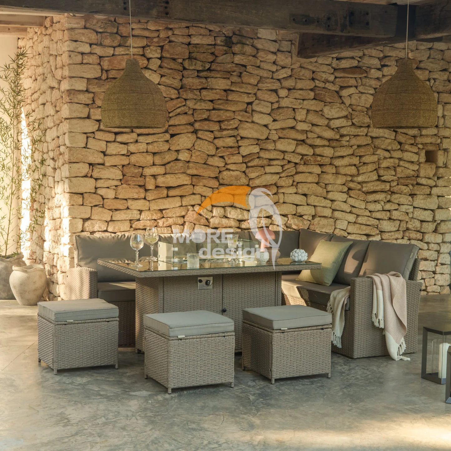 Rattan outdoor series sofa-MD-0059