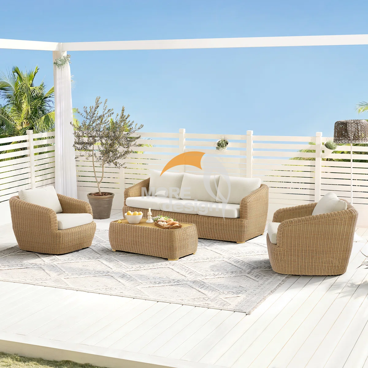 Rattan outdoor series sofa-MD-0062